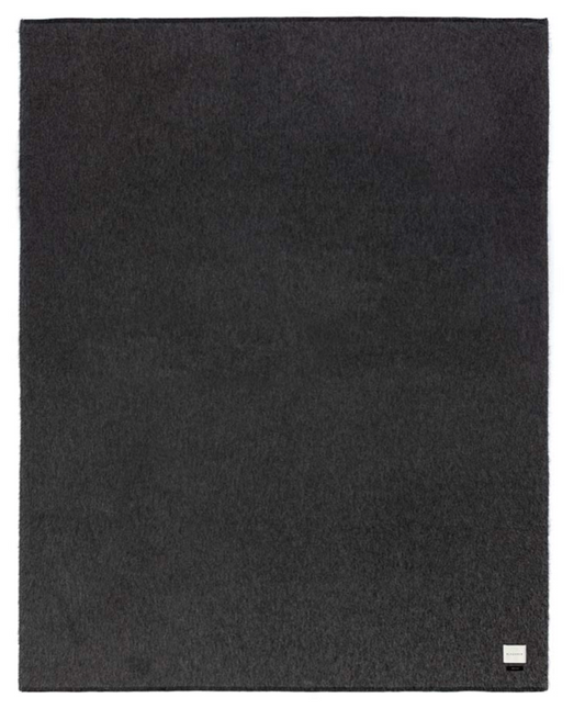 The Siempre Recycled Blanket in Speakeasy Charcoal
