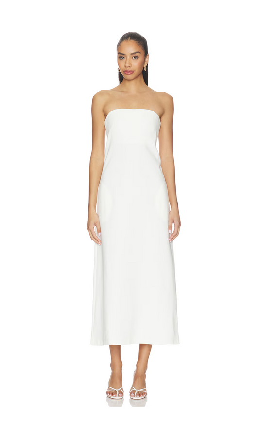 Ponte Knit Perfect Dress in White