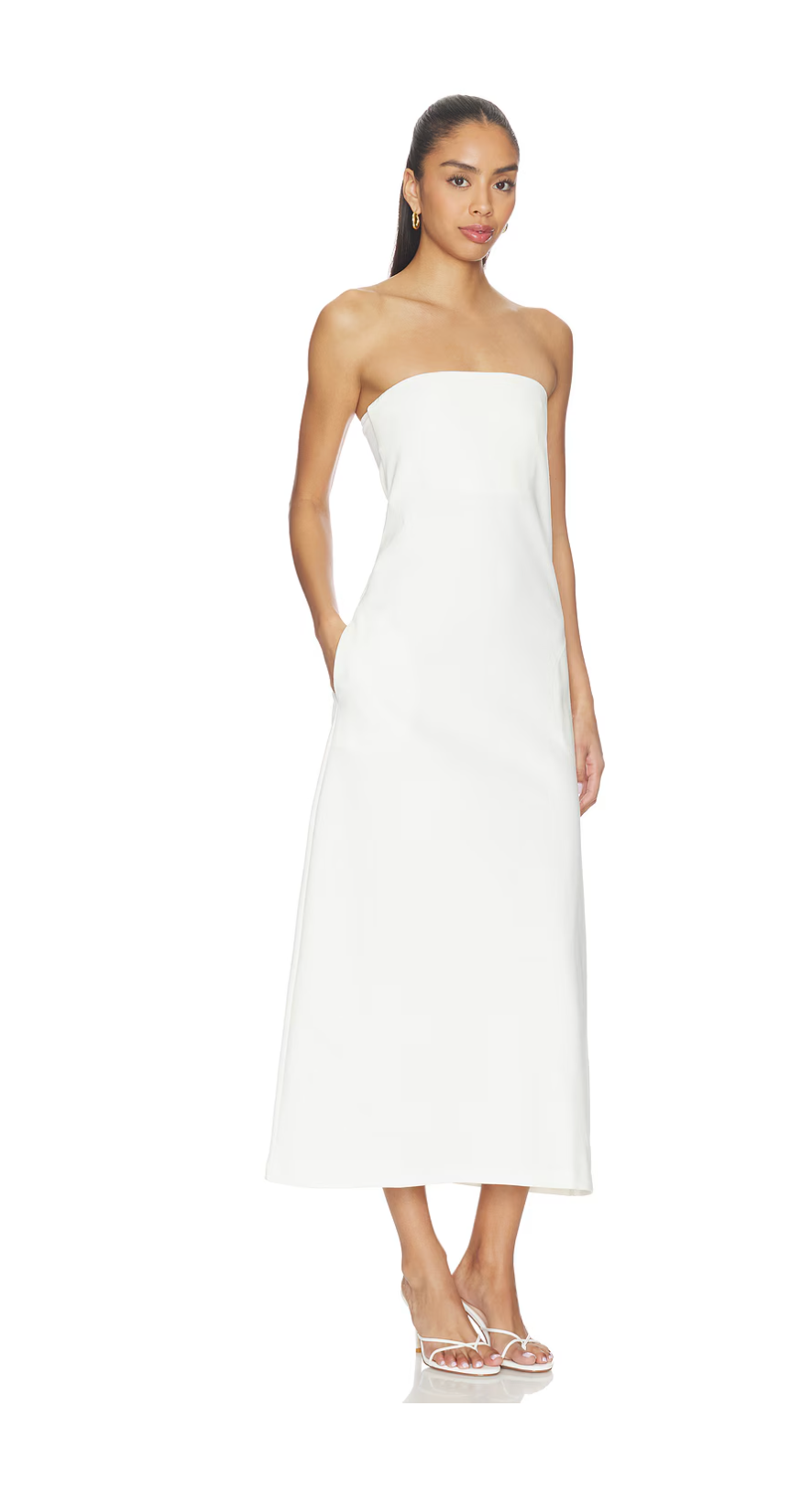 Ponte Knit Perfect Dress in White