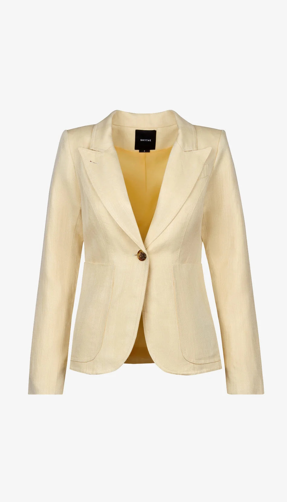 Patch Pocket Duchess Blazer in Butter