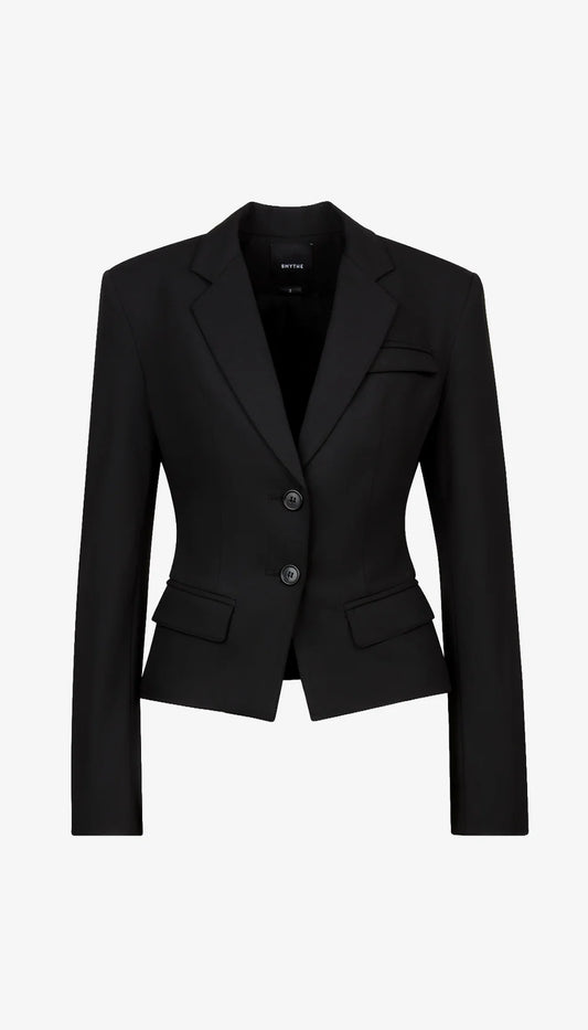 Two Button Tillie Blazer in Raven
