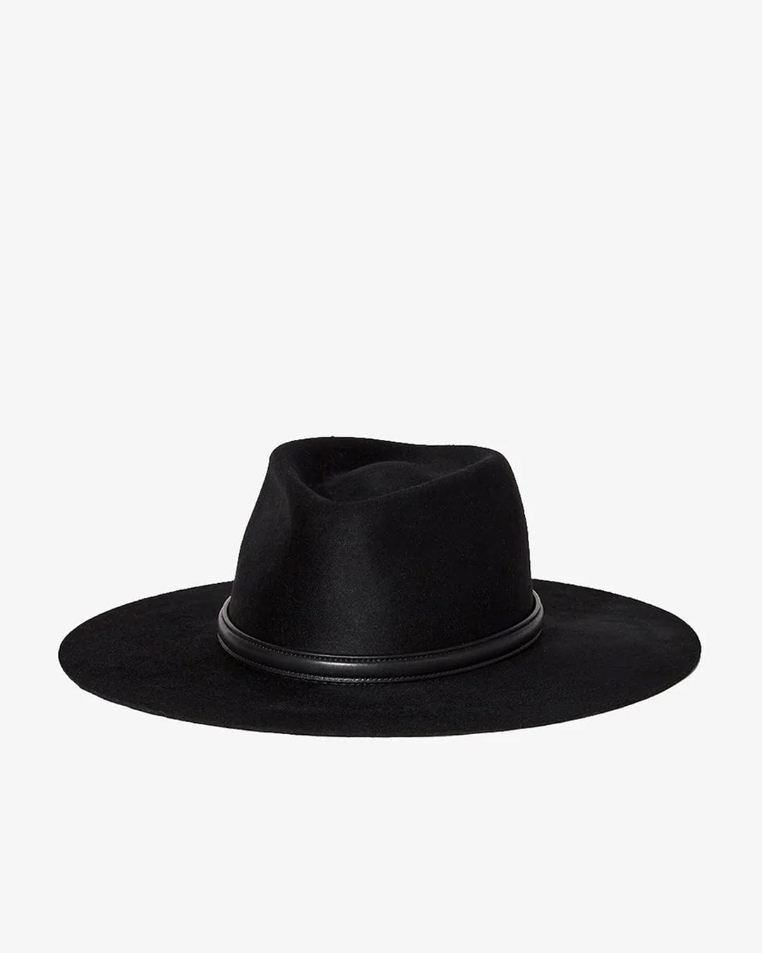 Beck Wool Fedora in Black by Janessa Leone