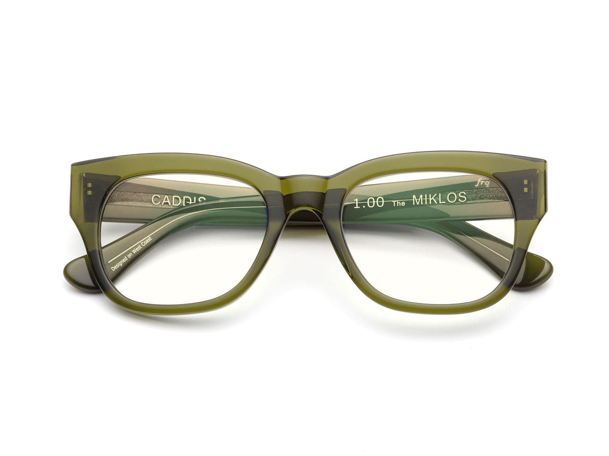 Miklos Compact Readers in Heritage Green by Caddis
