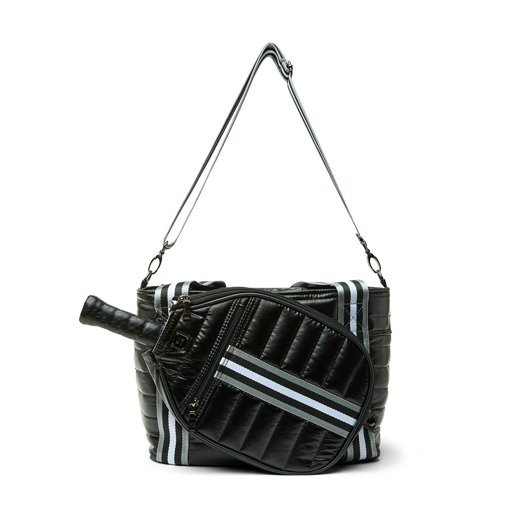 Ace of the Court Pickleball Bag in Pearl Black by Think Royln
