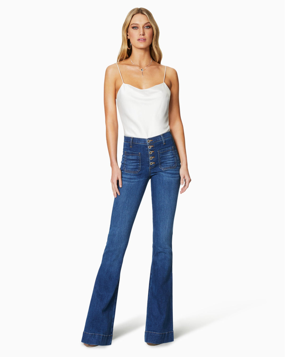 Cindy High-Rise Flare Jean in Medium Wash by Ramy Brook