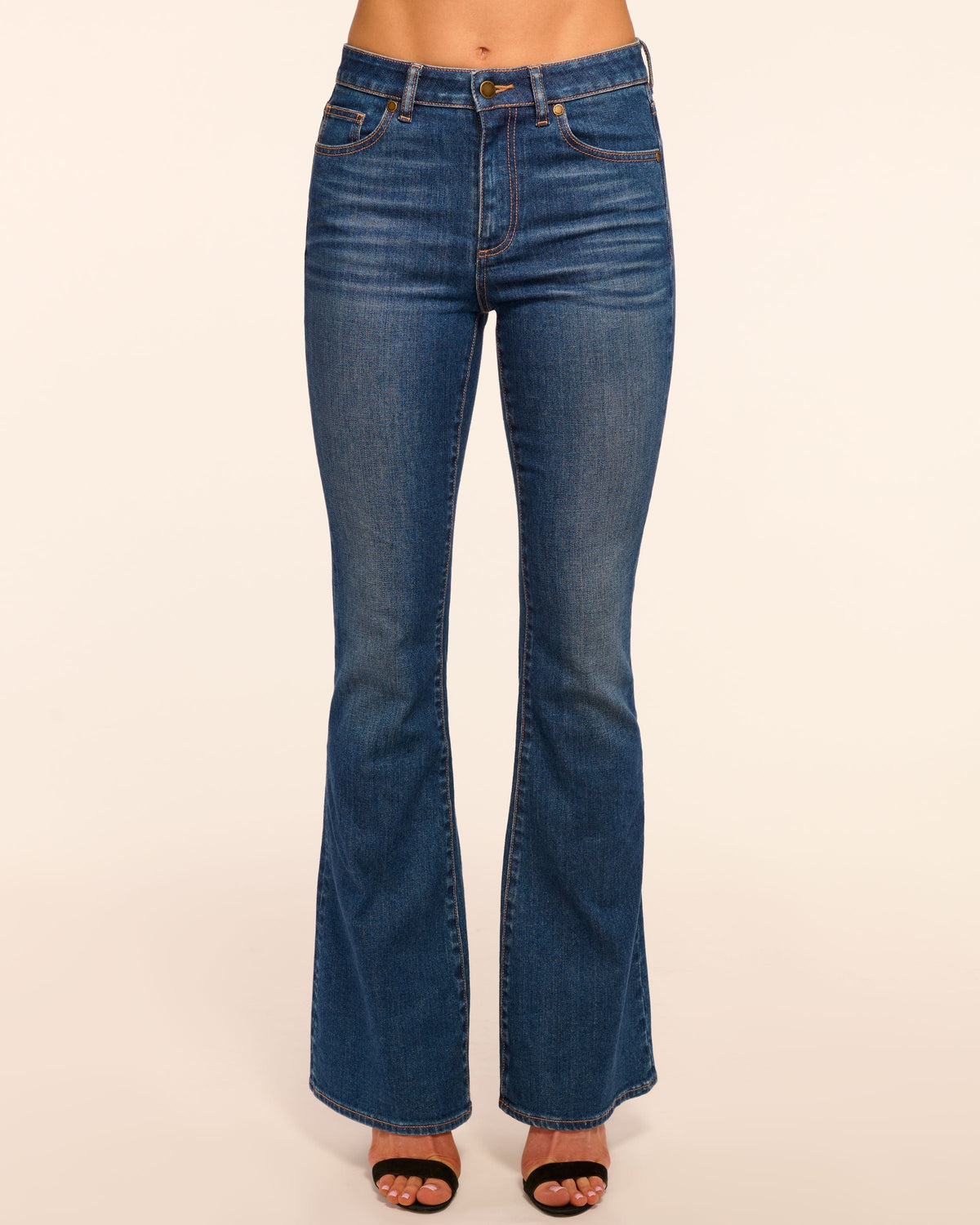 Helena 5 Pocket Flare Jean in Medium Wash by Ramy Brook