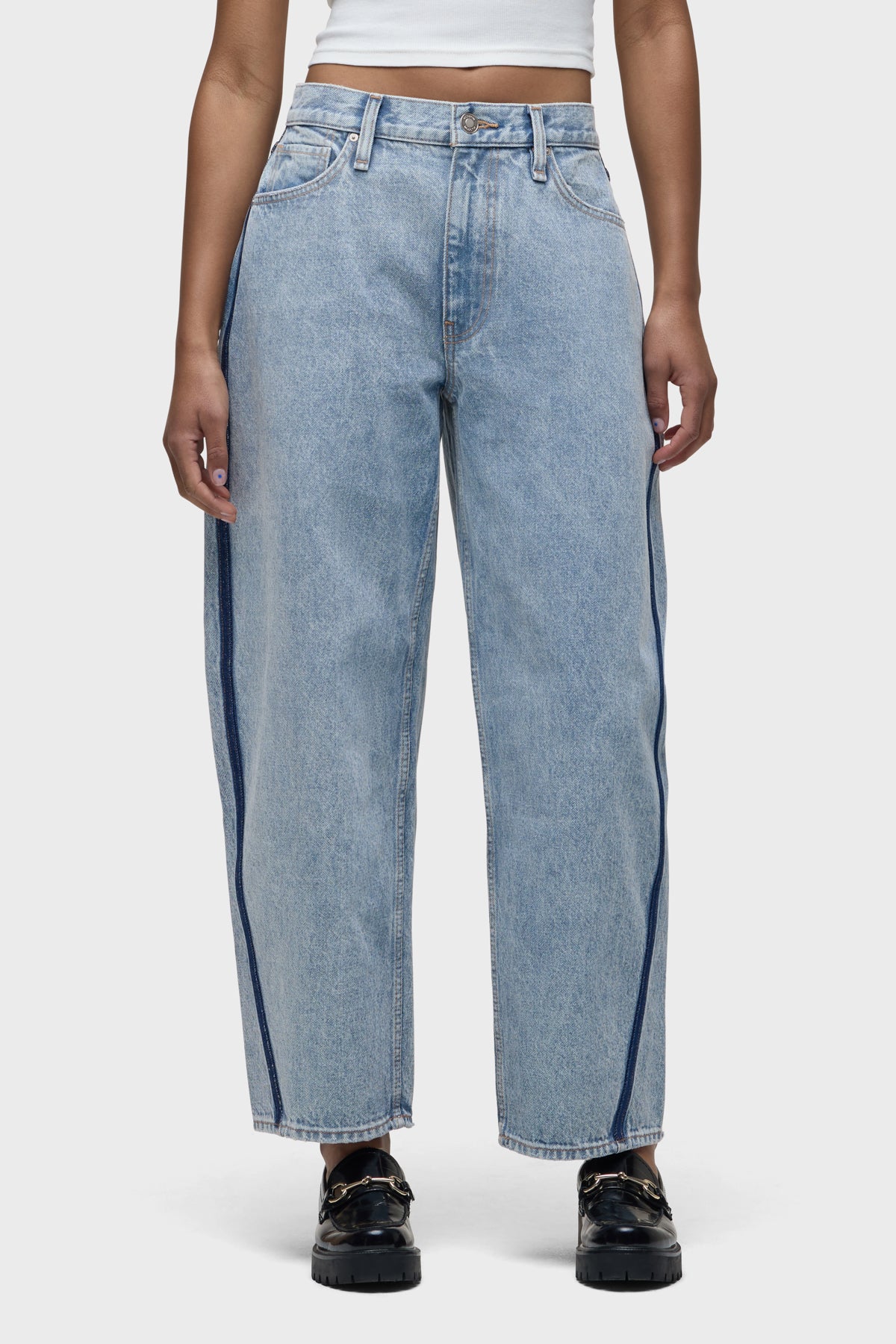 Courtney Mid-Rise Baby Barrel in Arcade by Hudson