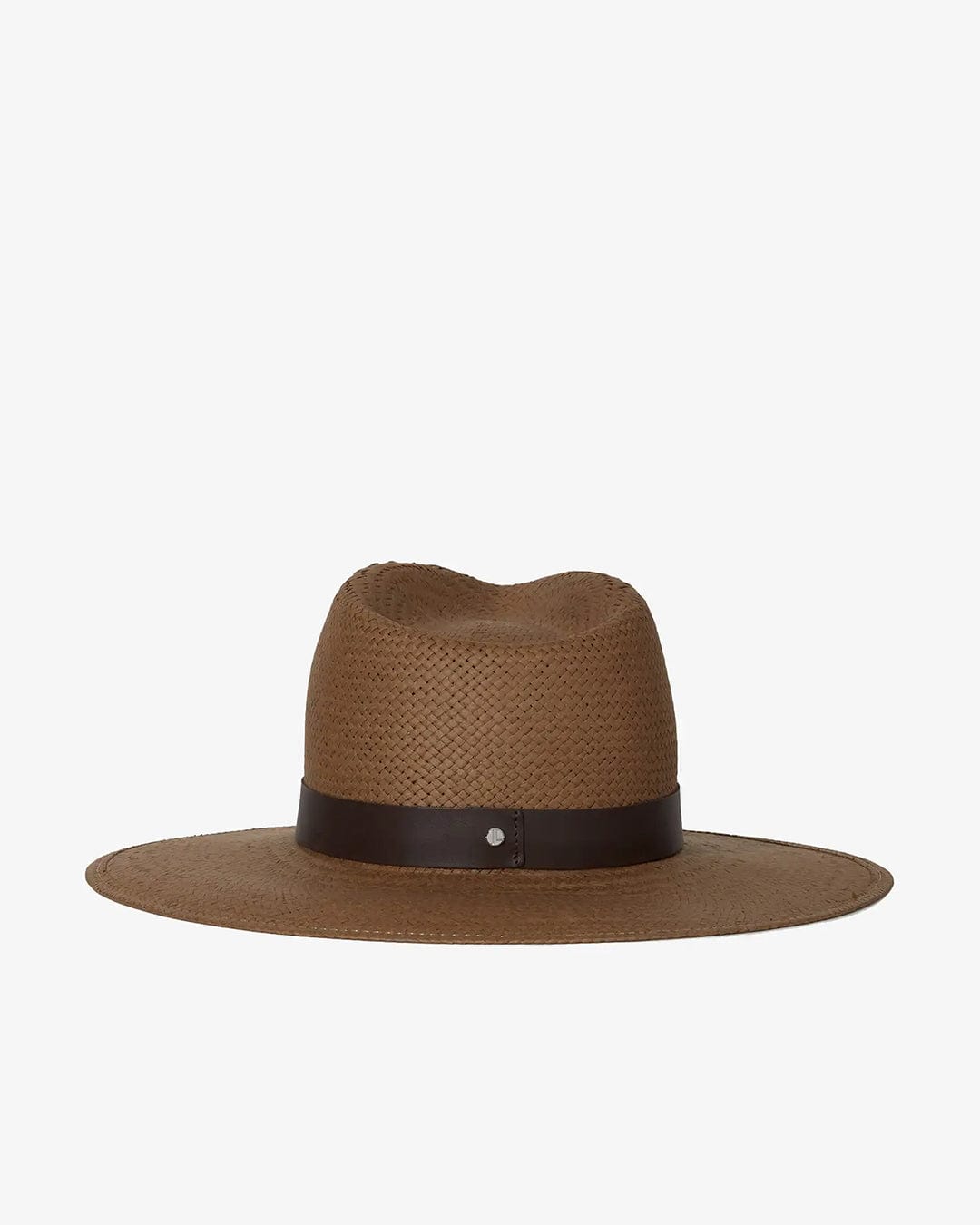 Zoe Straw Fedora in Brown by Janessa Leone